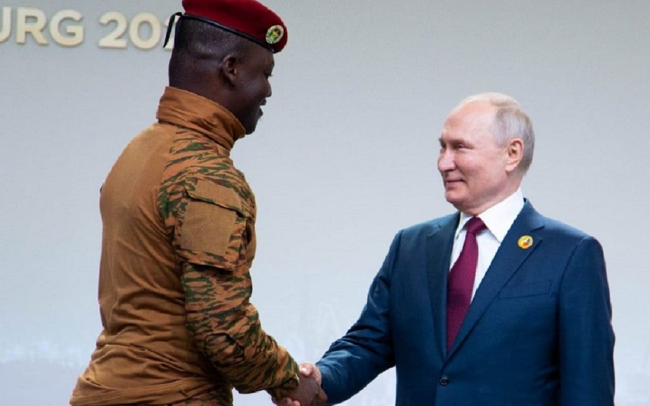 Ibrahim Traore et Vladimir Poutine