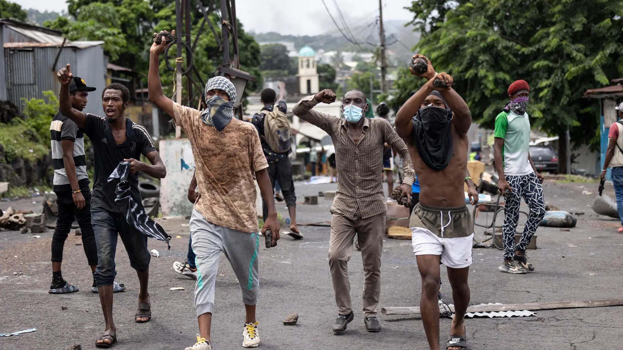 Comores-des-manifestants-dans-la-rue