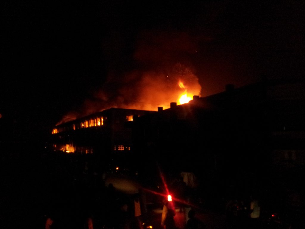 Incendie du grand marché de Lomé