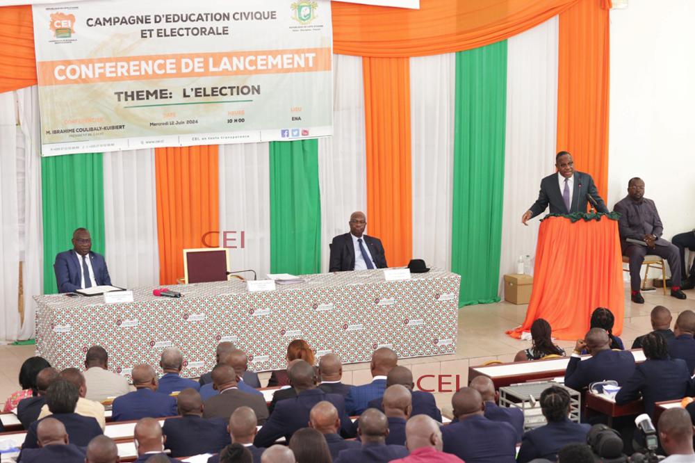 La Commission électorale indépendante (CEI) de la Côte d'Ivoire a lancé une campagne ambitieuse ce mercredi 12 juin 2024 à Abidjan, visant